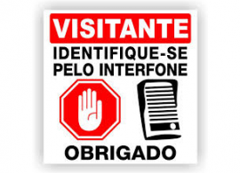 Placa visitante - Interfone