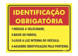 Placas de Sinalização