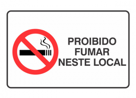 Placa - Proibido fumar