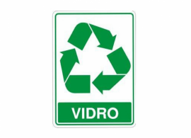 Placa Reciclável - Vidro