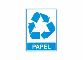 Placa Reciclável - Papel