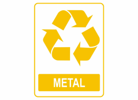 Placa Reciclável - Metal